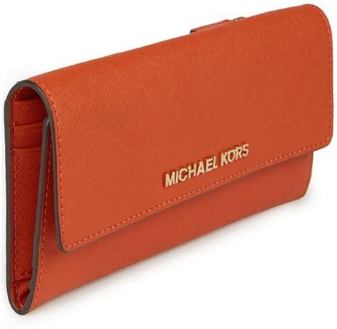 michael kors saffiano wallet orange|Michael Kors saffiano leather satchel.